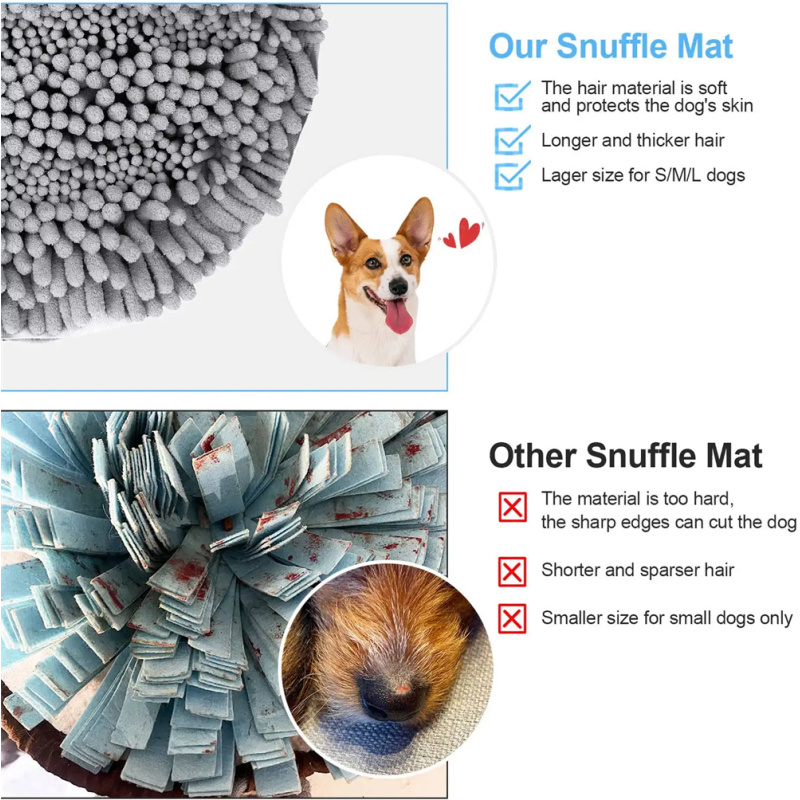 Wholesale Dog Snuffle Mat Interactive Feed Game Encourages Natural Foraging Skills Stress Relief Puzzle Toy Nice Gifts for Dogs